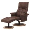 Fauteuil De Relaxation Tornos -Promos Meubles Boutique relaxsessel tornos mit hocker microfaser braun 3744320