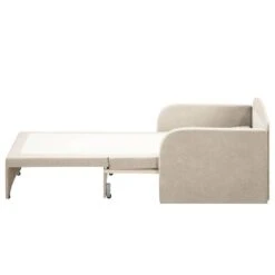 Fauteuil Convertible Disley -Promos Meubles Boutique schlafsessel disley webstoff creme schmale armlehne 5103148