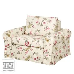 Fauteuil-lit Latina Country Avec Housse -Promos Meubles Boutique schlafsessel latina v flachgewebe gebluemt creme 4132816