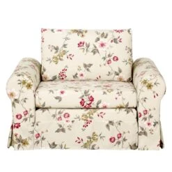 Fauteuil-lit Latina Country Avec Housse -Promos Meubles Boutique schlafsessel latina v flachgewebe gebluemt creme 4132820