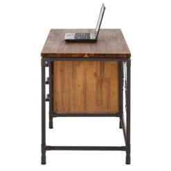 Bureau Atelier -Promos Meubles Boutique schreibtisch atelier akazie teilmassiv metall 3718349