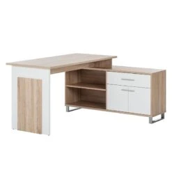 Bureau Maxim -Promos Meubles Boutique schreibtisch maxim sonoma eiche dekor weiss 494741