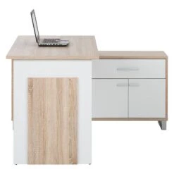 Bureau Maxim -Promos Meubles Boutique schreibtisch maxim sonoma eiche dekor weiss 494744
