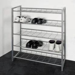 Meuble à Chaussures Kelowna III 7 Meuble à Chaussures Kelowna III -Promos Meubles Boutique schuhregal kelowna iii alufarben 245808