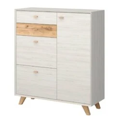 Armoire à Chaussures Calvi -Promos Meubles Boutique schuhschrank calvi pinie weiss dekor eiche 4254388
