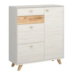 Armoire à Chaussures Calvi -Promos Meubles Boutique schuhschrank calvi pinie weiss dekor eiche 4254400