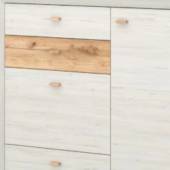 Armoire à Chaussures Calvi -Promos Meubles Boutique schuhschrank calvi pinie weiss dekor eiche 4259224