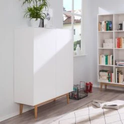 Meuble à Chaussures LINDHOLM - 2 Portes 37 Meuble à Chaussures LINDHOLM - 2 Portes -Promos Meubles Boutique schuhschrank lindholm i weiss eiche massiv 4031148