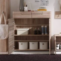 Armoire à Chaussures Lindley -Promos Meubles Boutique schuhschrank lindley eiche sanremo dekor 343022