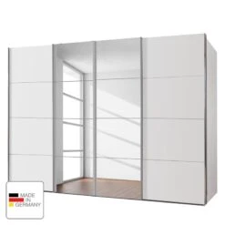 Armoire à Portes Coulissantes Brüssel -Promos Meubles Boutique schwebetuerenschrank bruessel alpinweiss 300 cm 4 tuerig 2 spiegeltueren 5140516