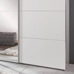 Armoire à Portes Coulissantes Brüssel -Promos Meubles Boutique schwebetuerenschrank bruessel alpinweiss 300 cm 4 tyrig 2 spiegeltueren 5037588