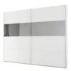 Armoire à Portes Coulissantes Quadra III -Promos Meubles Boutique schwebetuerenschrank quadra alpinweiss dekor mit absetzungen in spiegel 1389106