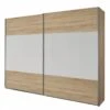 Armoire à Portes Coulissantes Quadra I -Promos Meubles Boutique schwebetuerenschrank quadra eiche sonoma dekor alpinweiss breite x hoehe 136 x 210 cm 2885698