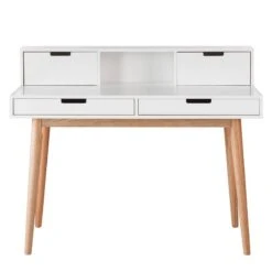 Bureau LINDHOLM -Promos Meubles Boutique sekretaer lindholm weiss eiche massiv 4673384