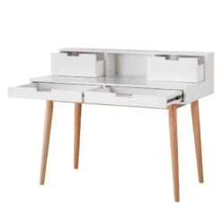 Bureau LINDHOLM -Promos Meubles Boutique sekretaer lindholm weiss eiche massiv 4673396
